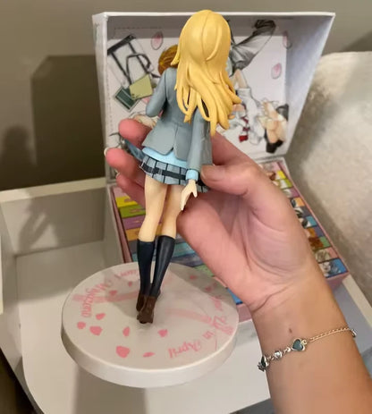 Kaori Miyazono Student Uniform Your Lie in April Cute Anime Figure PVC 7" [Boxed]