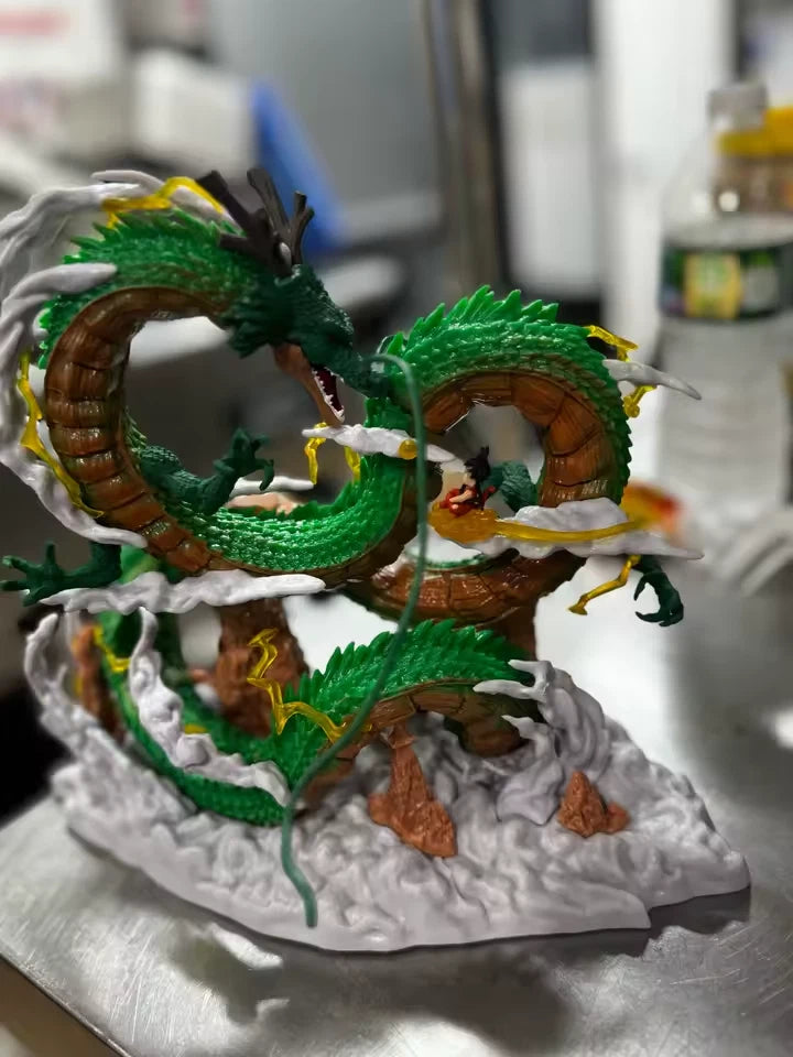 Kid Goku & Shenron Dragon Ball Z Collectible Display-Ready Figure PVC 8" [Boxed]