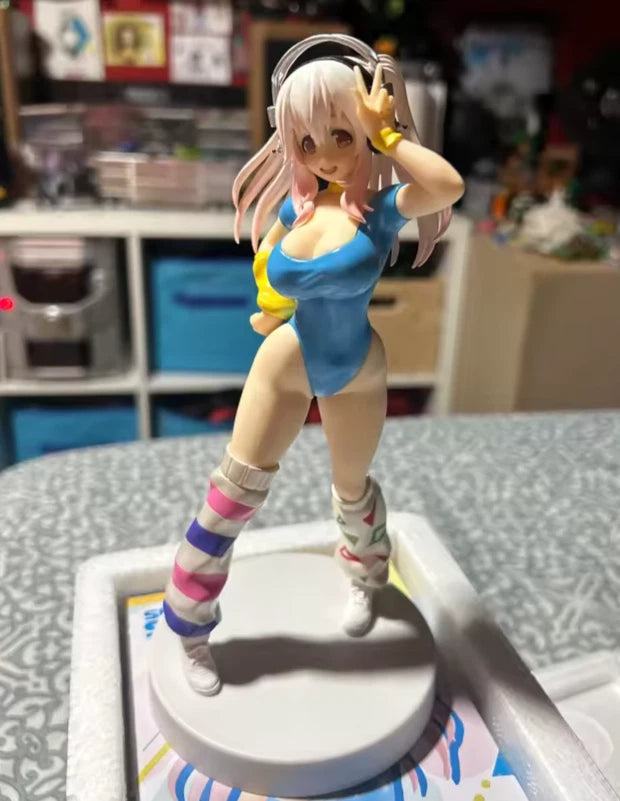 Super Sonico Zumba Outfit Nitroplus Kawaii Anime Figure PVC 7" [Boxed] *Adult Collectible*