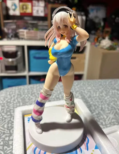 Super Sonico Zumba Outfit Nitroplus Kawaii Anime Figure PVC 7" [Boxed] *Adult Collectible*