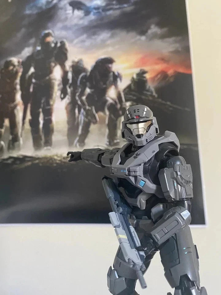 Spartan-III B312 Halo Reach Adjustable Action Figure Model PVC 6.7" [Boxed]