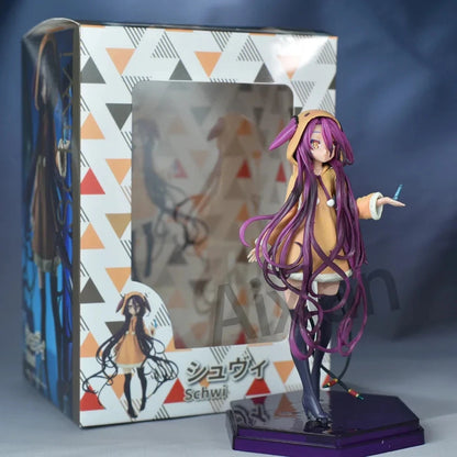 Zero Schwi Adorable Hoodie No Game No Life Anime Kawaii Figure PVC 7" [Boxed]