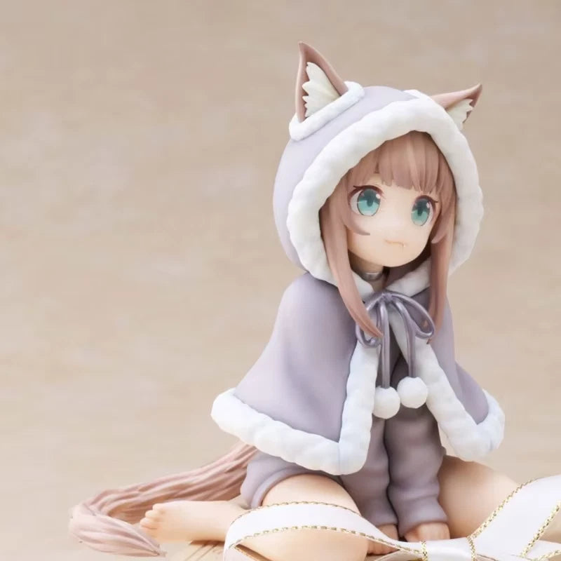 Kinako My Cat Is a Kawaii Girl Anime Cute Desktop Neko Figurine PVC 4" [Boxed]