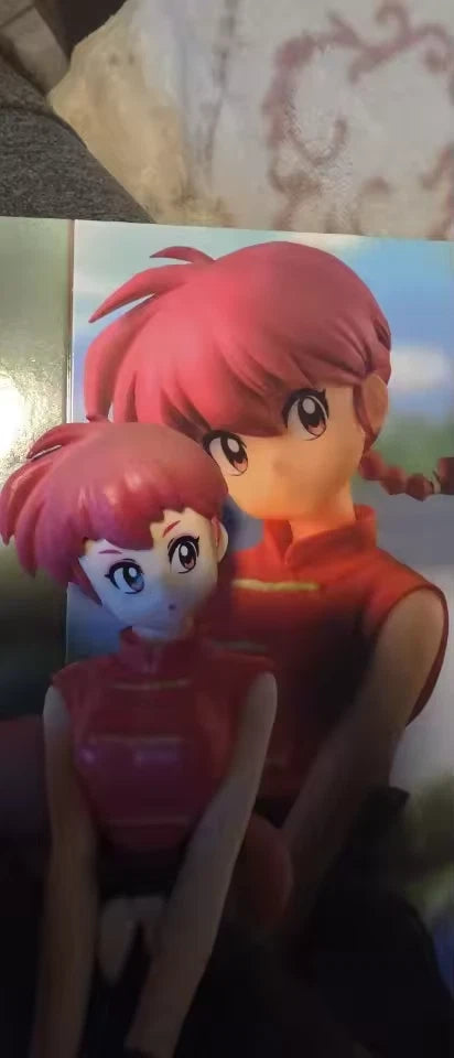 Saotome Girl-Type Sitting Ranma ½ Collectible Anime Figure Model PVC 4" [Boxed]