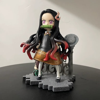 Nezuko Anya Forger Outfit Demon Slayer Anime Kawaii Figure PVC 5" [Boxed]