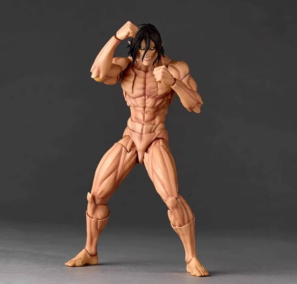Eren Attack on Titan Form AoT Adjustable Action Anime Figure PVC 5.9 in [Boxed]