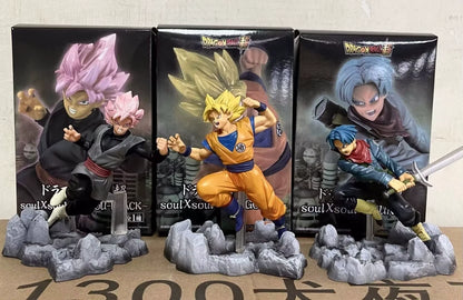 Goku Black, Future Trunks Dragon Ball Super Anime Figure Model PVC 5.5" [Boxed]