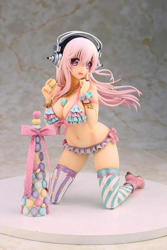 Super Sonico Macaron Tower SoniAni Anime Kawaii Figure PVC 6" [No Box] *Adult Collectible*
