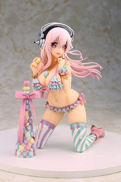 Super Sonico Macaron Tower SoniAni Anime Kawaii Figure PVC 6" [No Box] *Adult Collectible*