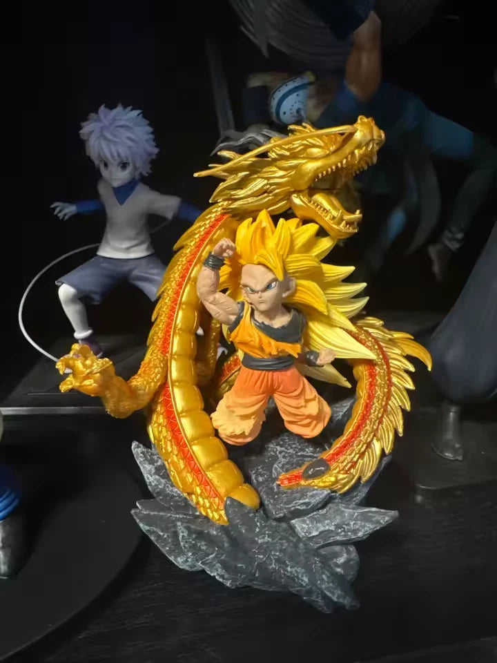Goku SSJ3 Super Dragon Fist Dragon Ball Z Chibi Anime Figure PVC 5.5" [No Box]