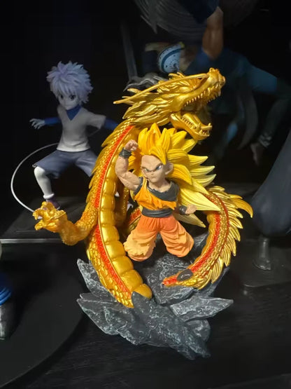 Goku SSJ3 Super Dragon Fist Dragon Ball Z Chibi Anime Figure PVC 5.5" [No Box]