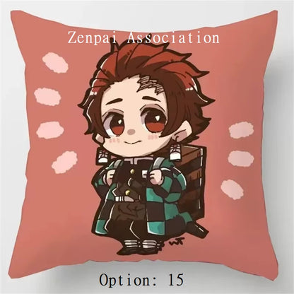 Hashira Corps Demon Slayer Anime Soft Pillow Cushion Cover 2 x 2 ft