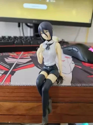 Reze Bomb Girl Sitting Chainsaw Man Anime Figure Model Statue PVC 4" [No Box]