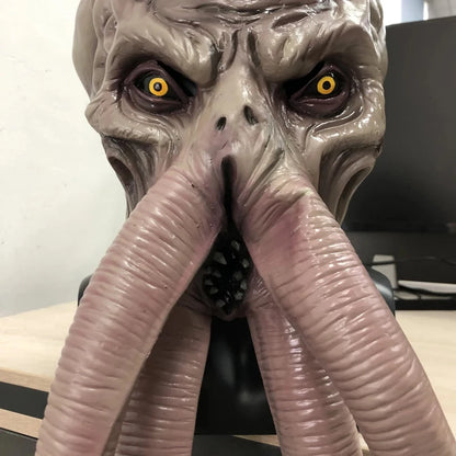 Mind Flayers Illithids Mask Cosplay Baldur's Gate 3 Costume Silicone PVC 23"
