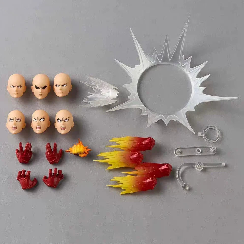 Saitama Bald Cape One Punch Man Adjustable Popular Anime Figure PVC 6" [Boxed]
