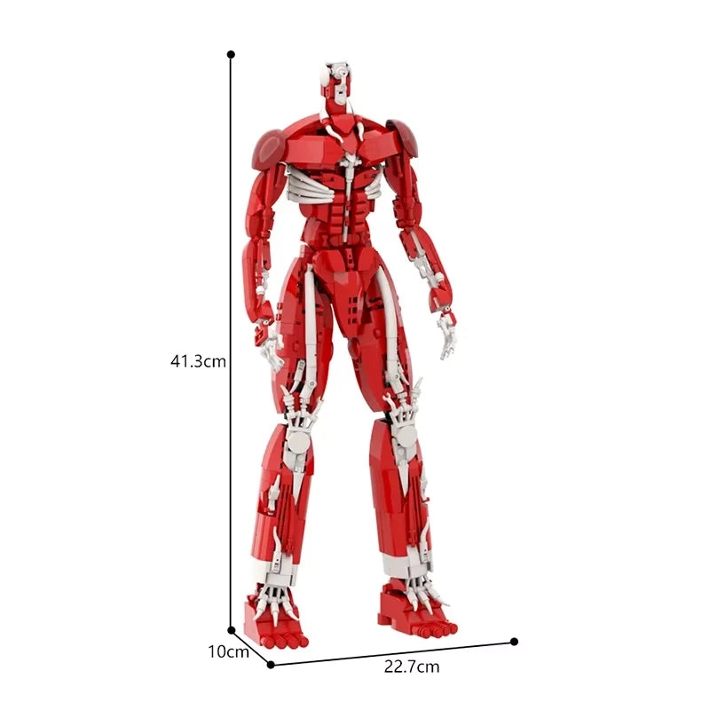 Colossal Bertolt Attack on Titan AOT Anime Building Blocks 953 pcs 16” [No Box]