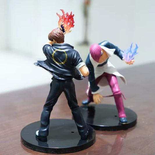 Kyo Kusanagi & Iori Yagami The King of Fighters Classic Figure Model Statue PVC [No Box]