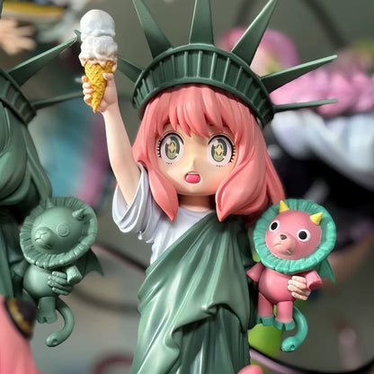 Anya Statue of Liberty Outfit Spy × Family Anime Figure PVC 7 in [No Box]