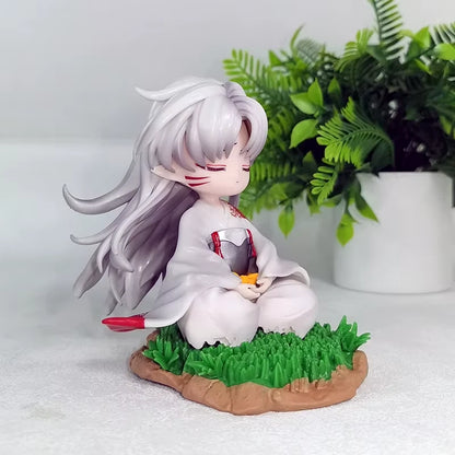 Sesshoumaru Meditating Chibi InuYasha Anime Figure Model Statue PVC 5" [No Box]