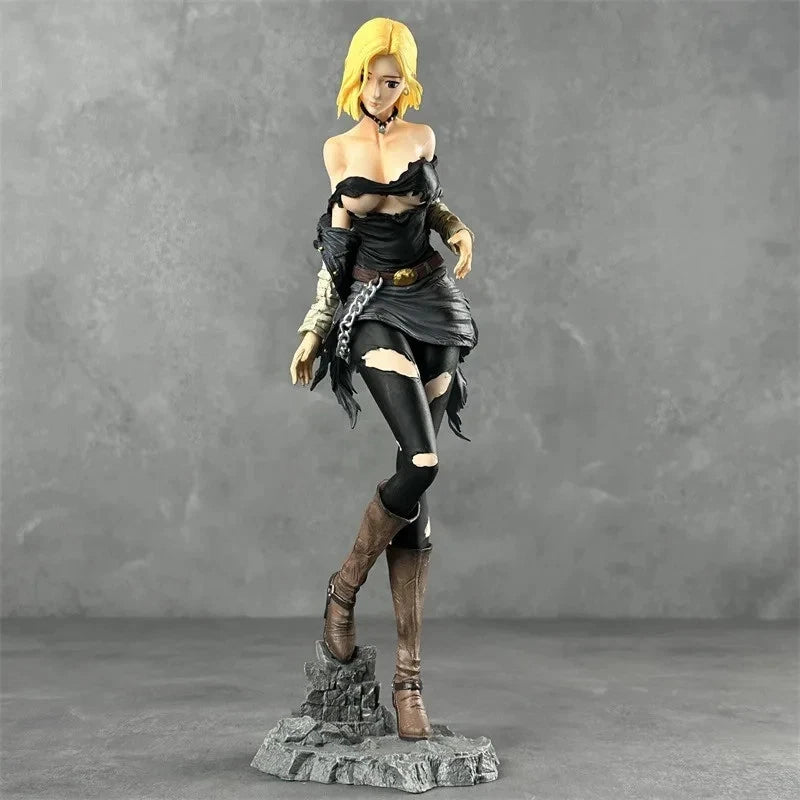 Android 18 Torn Shirt Dragon Ball Z Anime Figure Model PVC 9" [Adult Collectible]