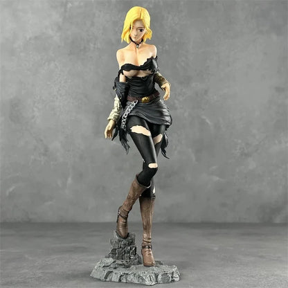 Android 18 Torn Shirt Dragon Ball Z Anime Figure Model PVC 9" [Adult Collectible]