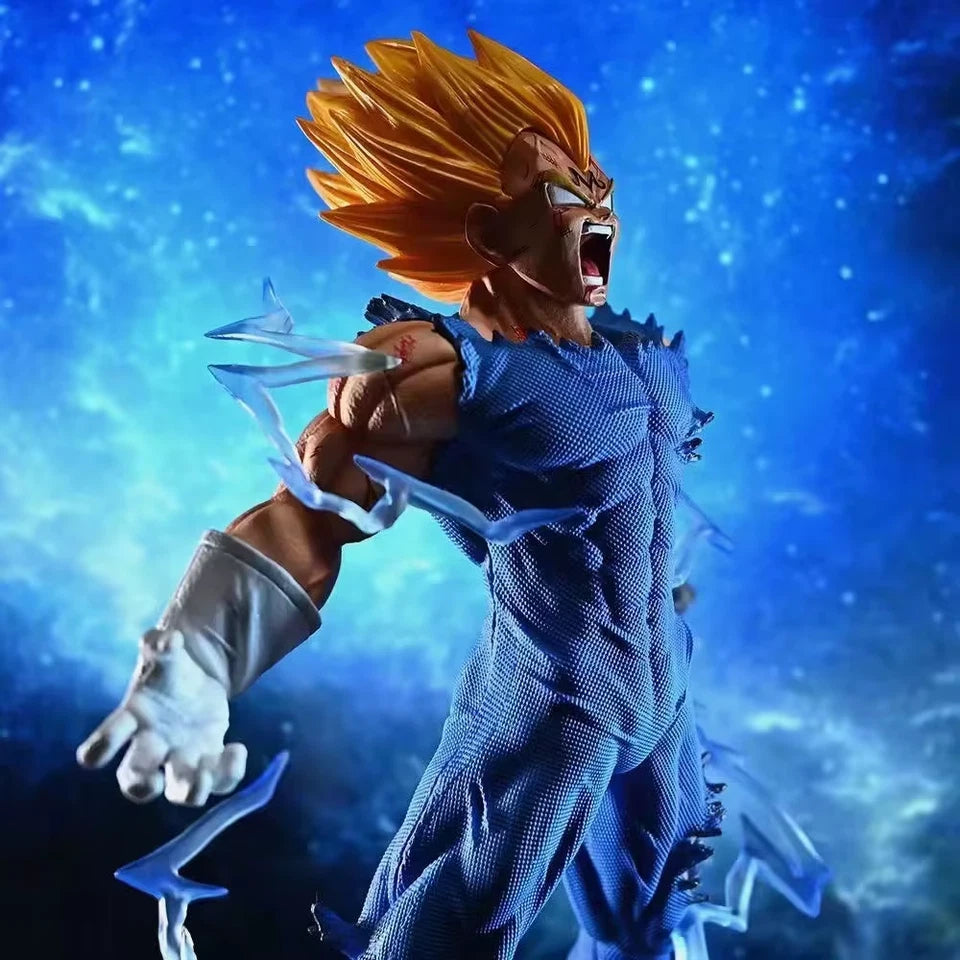 Vegeta Super Saiyan Majin Ver. Dragon Ball Z Classic Anime Figure PVC 10" [Box]
