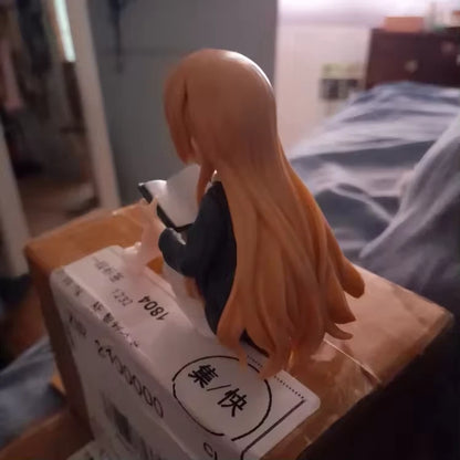 Hanako‌ Omuro Reading YuruYuri Kawaii Desktop Anime Figure Model PVC 3" [No Box]