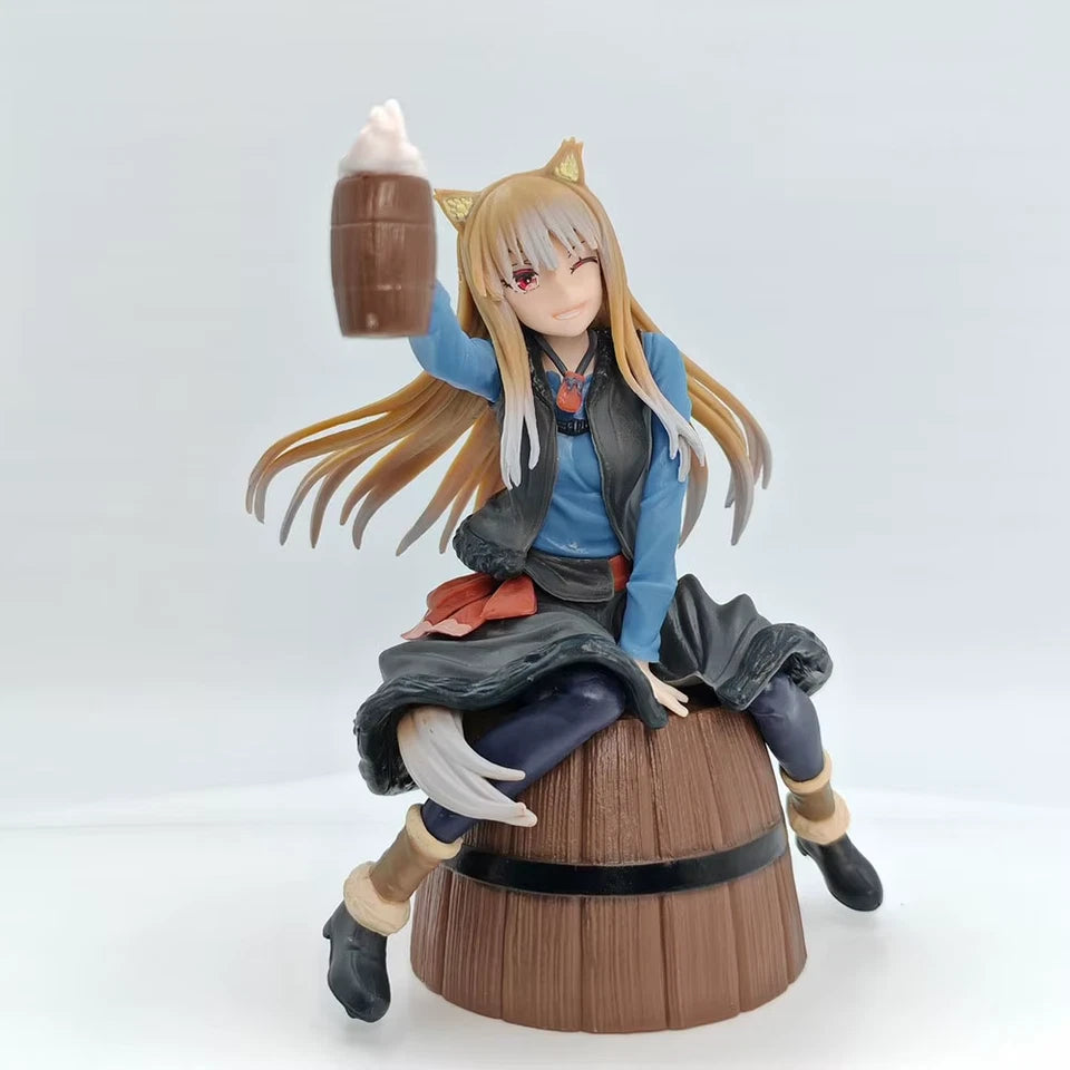 Holo The Wise Cheers Spice and Wolf Kawaii Premium Anime Figure PVC 6.7" [Boxed]