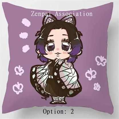 Hashira Corps Demon Slayer Anime Soft Pillow Cushion Cover 2 x 2 ft