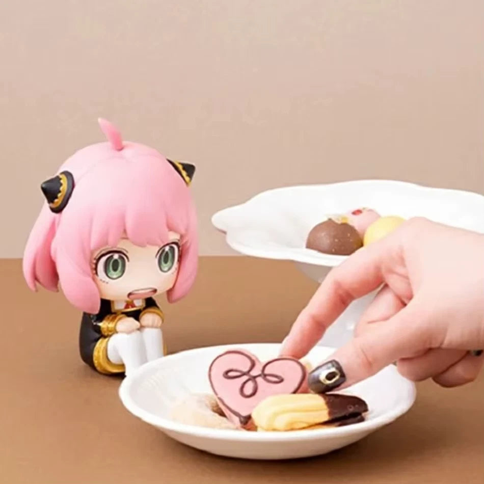 Anya Forger Spy × Family Anime Kawaii Desktop Miniature Figurine PVC 3.9" [No Box]