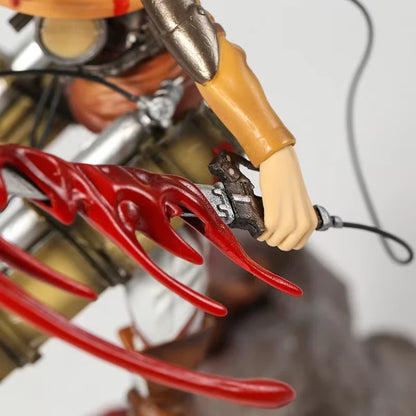 Mikasa Ackerman Battle Damage Ver. Attack on Titan AoT Anime Figure PVC 13.7" [Boxed]