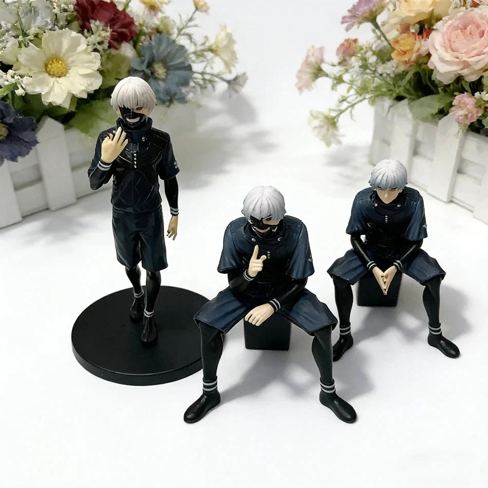 Ken Kaneki Eyepatch Tokyo Ghoul Anime Figure Model Statue PVC 4.5" - 7" [Boxed]