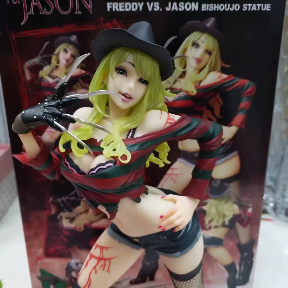 Female Freddy Krueger Collectible Scary Parody Horror Figure PVC 7" [Boxed] *Adult Collectible*