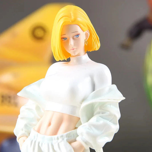 Android 18 Streetwear Style Dragon Ball Z Anime Cute Figure PVC 9" [Boxed]