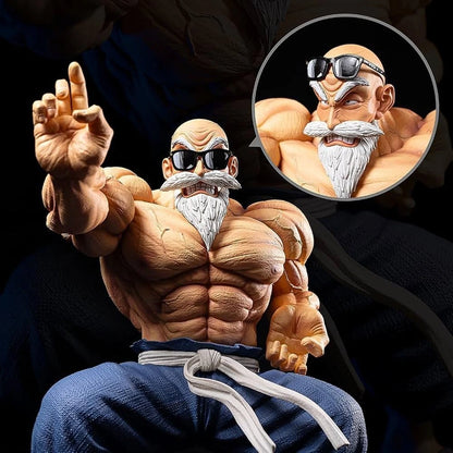 Master Roshi Buff Dragon Ball Z Classic Anime Figure Model Statue PVC 4" [No Box]
