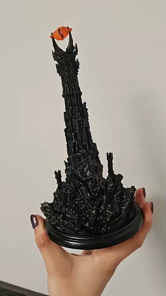 Barad-dur the Dark Tower The Lord of the Rings Ornament Statue Model PVC 7.8" [Boxed]