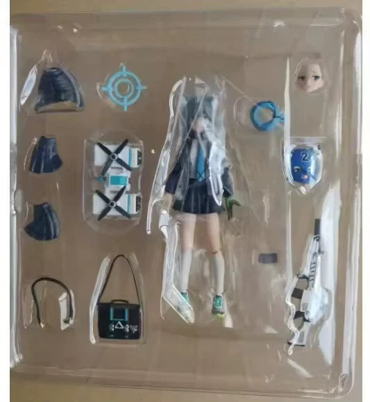Sunaookami Shiroko Blue Archive Blue Adjustable Anime Figure PVC 5.9" [Boxed]