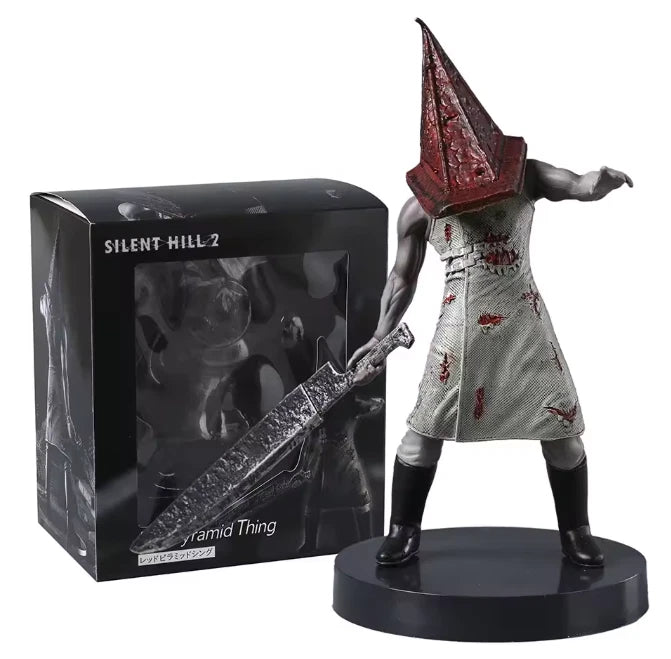 Pyramid Head and Dark Nurse Silent Hill Horror Movie Monster Figure Statue Model PVC [Boxed]