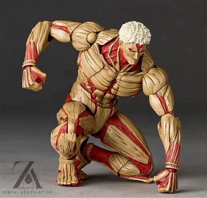 Reiner Braun Armored Titan Attack On Titan Anime Adjustable Action Figure PVC 5.2" [Boxed]