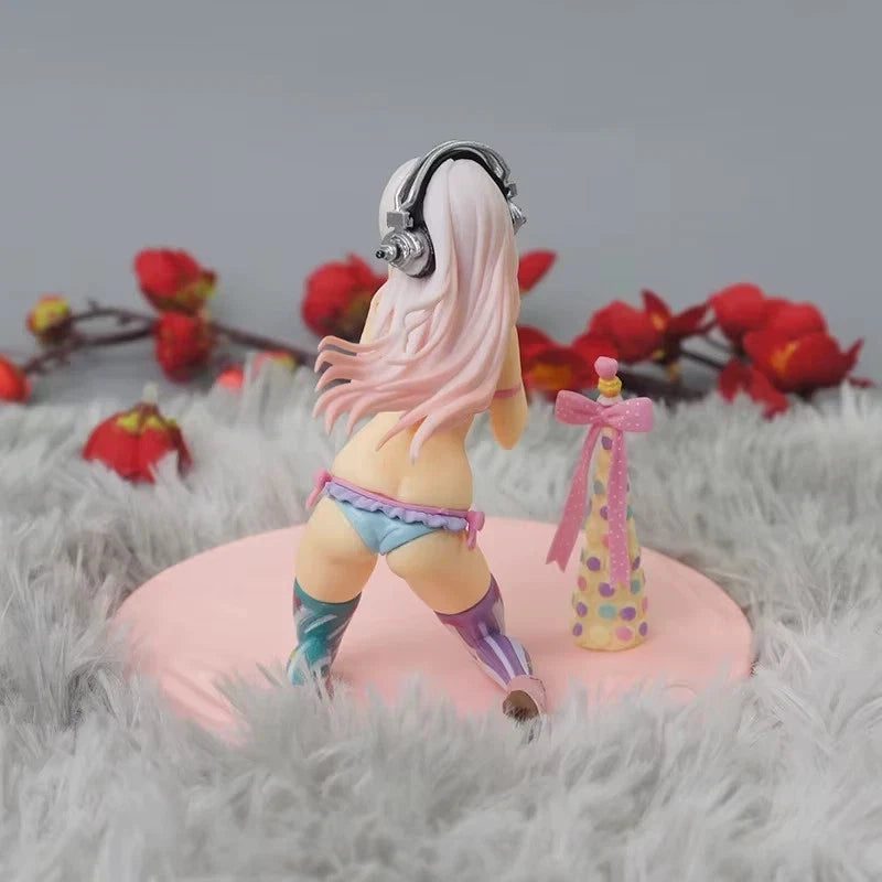 Super Sonico Macaron Tower SoniAni Anime Kawaii Figure PVC 6" [No Box] *Adult Collectible*
