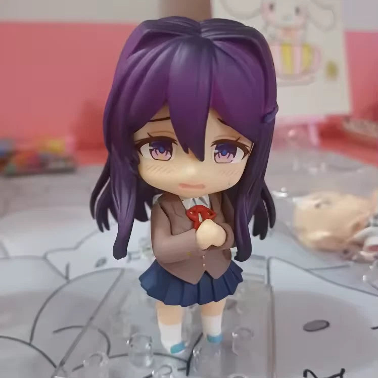 Yuri Doki Doki Literature Club! Adjustable Kawaii Anime Figure PVC 4" [Boxed]