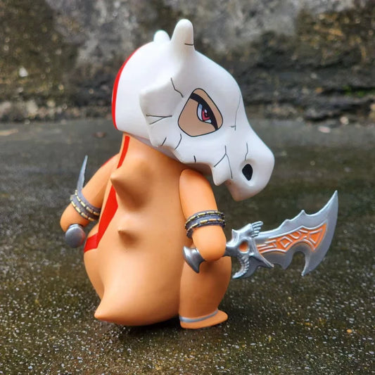 Cubone Crossover Kratos God of War Anime Action Figure 4.7  in PVC [Boxed]