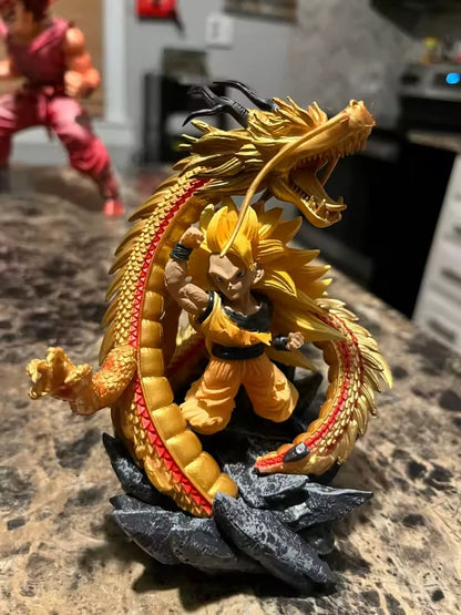 Goku SSJ3 Super Dragon Fist Dragon Ball Z Chibi Anime Figure PVC 5.5" [No Box]
