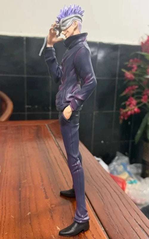 Satoru Gojo Blindfold Jujutsu Kaisen Anime Figure Model Statue PVC 12" [Boxed]
