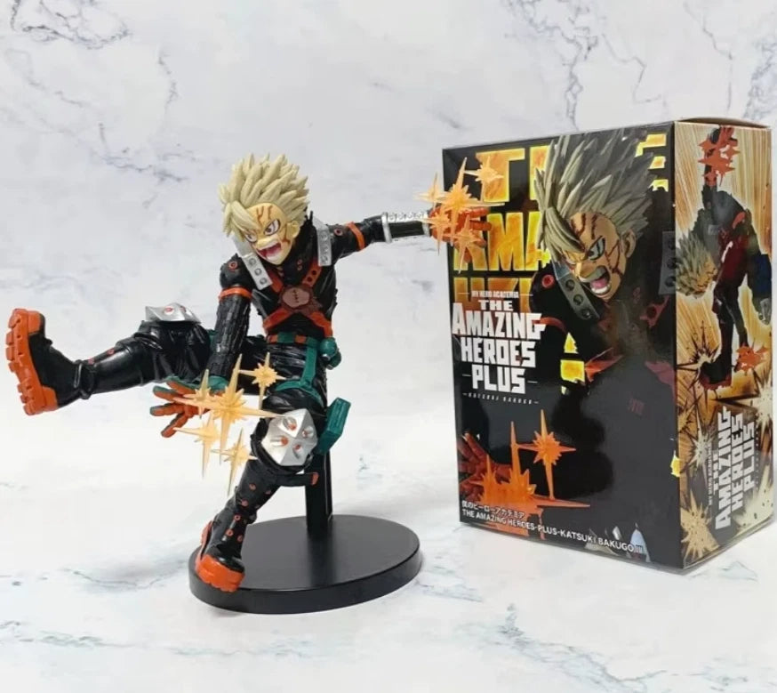 Bakugo Nitroglycerin Sweat My Hero Academia Popular Anime Figure PVC 7" [Boxed]