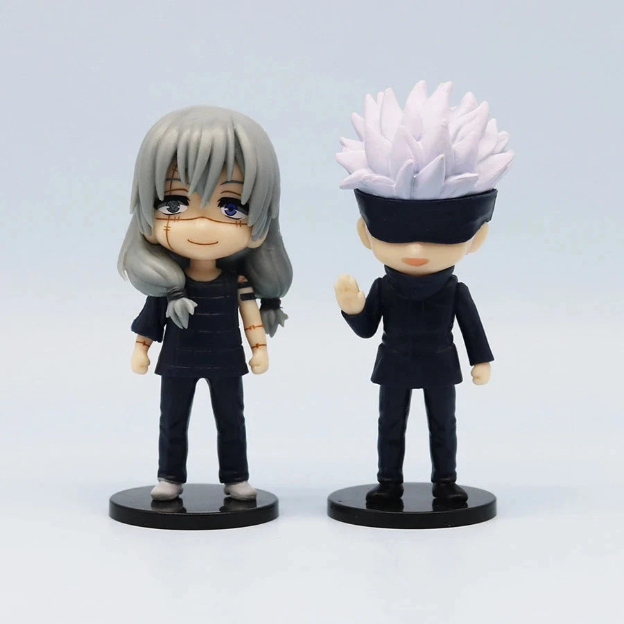 7 PCS Jujutsu Kaisen Anime Collectibles Kawaii Chibi Figurines PVC 3" [No Box]