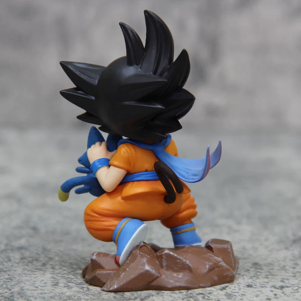 Young Goku & Puar Dragon Ball Z Anime Collectible Action Figurine PVC 4" [Boxed]