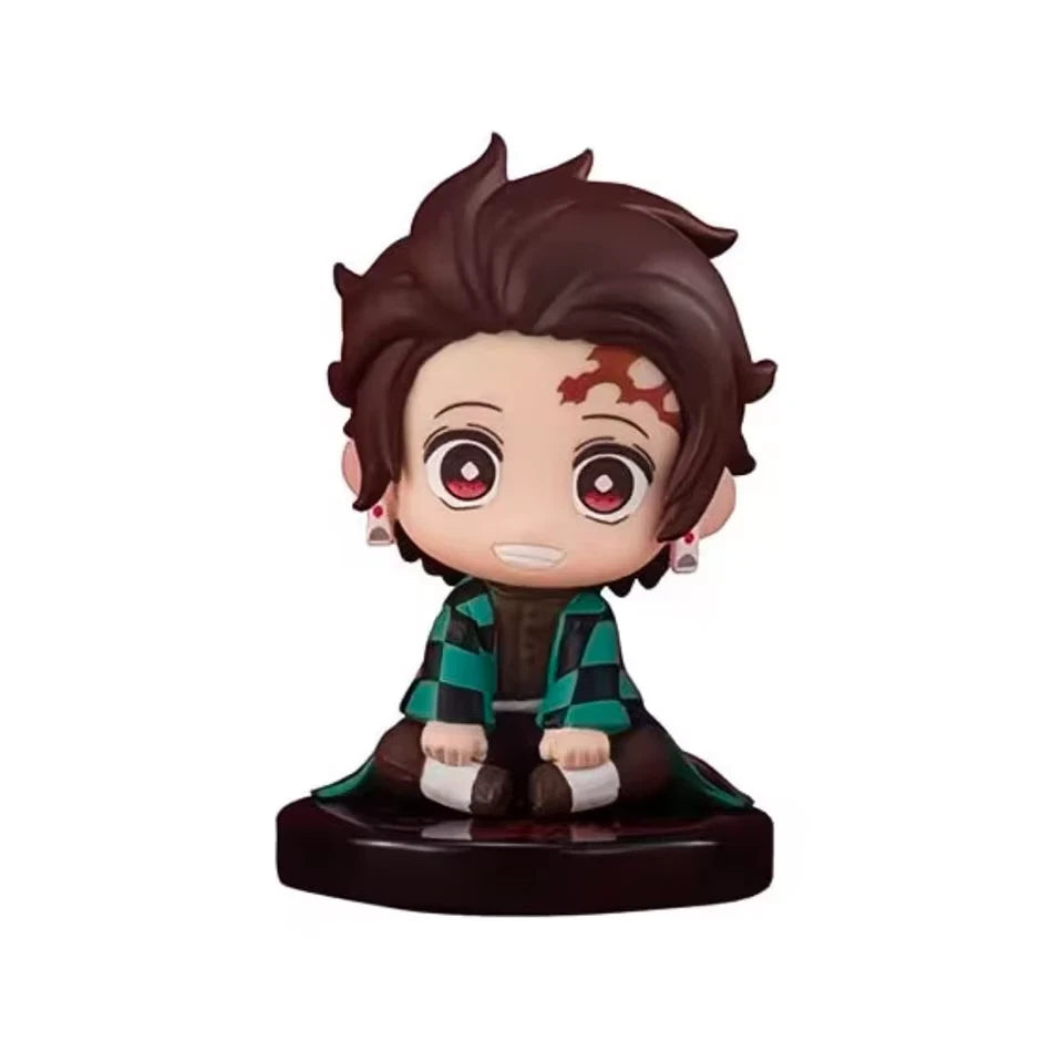 Hashira Tanjiro Inosuke Demon Slayer Anime Figurines PVC 2" [No Box : 5 pc Set]