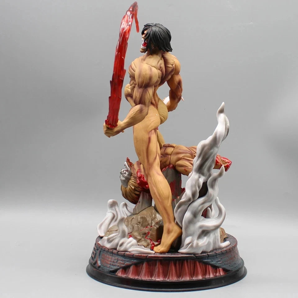 Eren vs Jaw Titan Attack on Titan AOT Best-Selling Anime Figure PVC 11.4" [Boxed]
