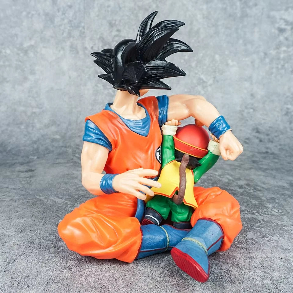Goku & Kid Gohan Dragon Ball Z Collectible Anime Figure Model PVC 4" [No Box]